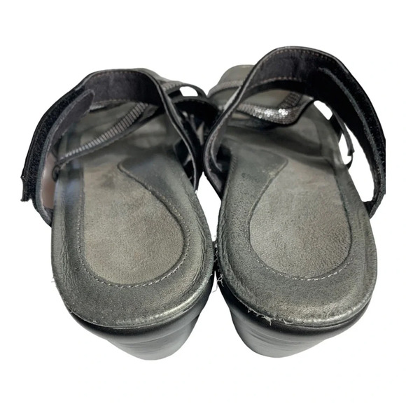 Naot Formal Black Patent Rhinestone Crisscross Heels Sandal EUR 40 US 9-9.5 - Picture 8 of 16